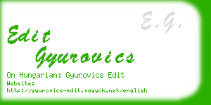 edit gyurovics business card